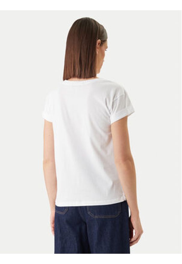 Barbour T-Shirt Bede LTS0718WH11 Biały Regular Fit. Kolor: biały. Materiał: bawełna