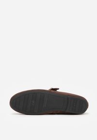 Born2be - Brązowe Balerinki w Stylu Mary Jane Urifiel. Okazja: na co dzień. Zapięcie: sprzączka. Kolor: brązowy. Materiał: jeans. Styl: klasyczny, casual, elegancki #4