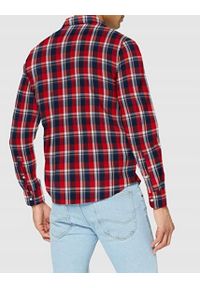 Lee - LEE REGULAR SHIRT MĘSKA KOSZULA MATERIAŁOWA W KRATĘ CORE RED L69HMEMN 112117216. Materiał: materiał #4