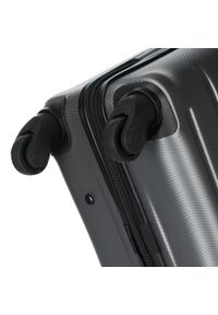 Wittchen - Średnia walizka z ABS-u żłobiona szara. Kolor: szary. Materiał: guma. Styl: klasyczny #6