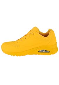 skechers - Buty do chodzenia damskie Skechers Uno Stand ON Air. Zapięcie: sznurówki. Kolor: żółty. Materiał: materiał, syntetyk, tkanina. Szerokość cholewki: normalna. Sport: turystyka piesza