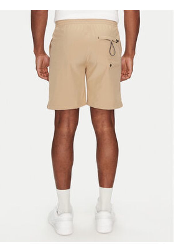 Quiksilver Szorty kąpielowe Taxer Amphibian 18" EQYHY03883 Beżowy Straight Leg. Kolor: beżowy. Materiał: syntetyk