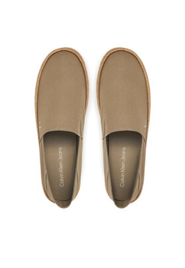 Calvin Klein Jeans Espadryle Inj Espadrille Cv YM0YM01251 Beżowy. Kolor: beżowy. Materiał: materiał