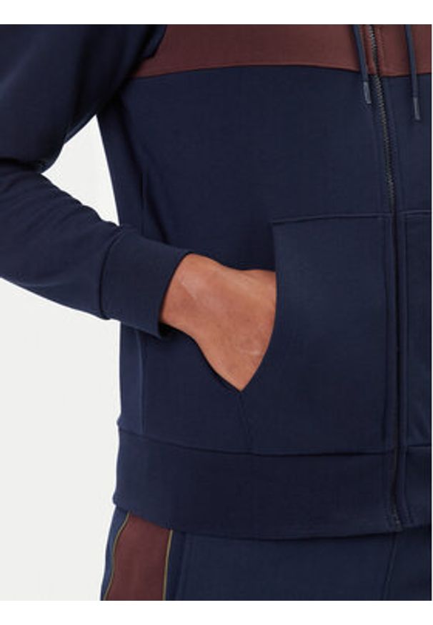 Lacoste Bluza SH5913 Granatowy Regular Fit. Kolor: niebieski. Materiał: bawełna