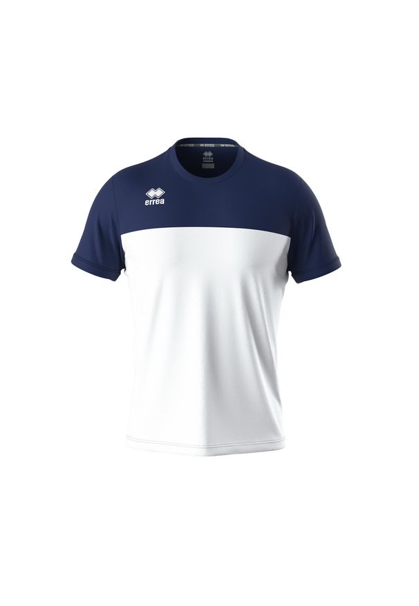 ERREA - Koszulka dziecięca Errea Brandon. Kolor: niebieski, wielokolorowy, biały. Materiał: skóra, tkanina