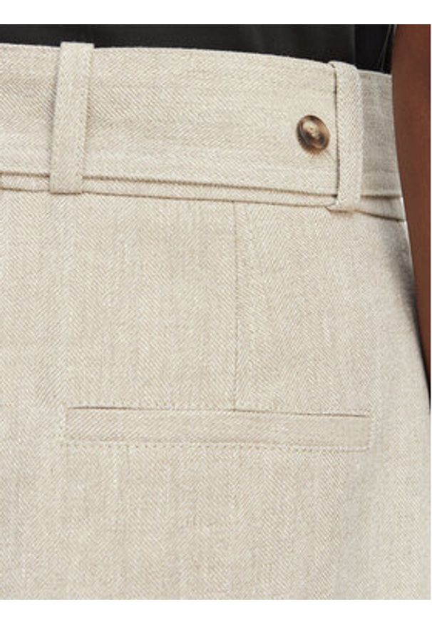 BOSS Szorty materiałowe Tojuna 50558545 Beżowy Relaxed Fit. Kolor: beżowy. Materiał: len