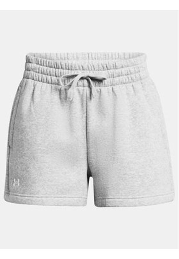 Under Armour Szorty sportowe Rival Fleece Short 1382723-011 Szary Loose Fit. Kolor: szary. Materiał: bawełna