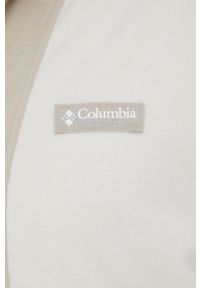 columbia - Columbia bluza sportowa Back Bowl męska kolor beżowy wzorzysta. Kolor: beżowy. Materiał: polar, materiał, włókno. Wzór: ze splotem. Styl: sportowy #2