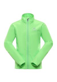 ALPINE PRO - Kurtka Softshell Alpine Pro Multo Dzieci 140-146. Kolor: fioletowy. Materiał: elastan, poliester. Styl: sportowy