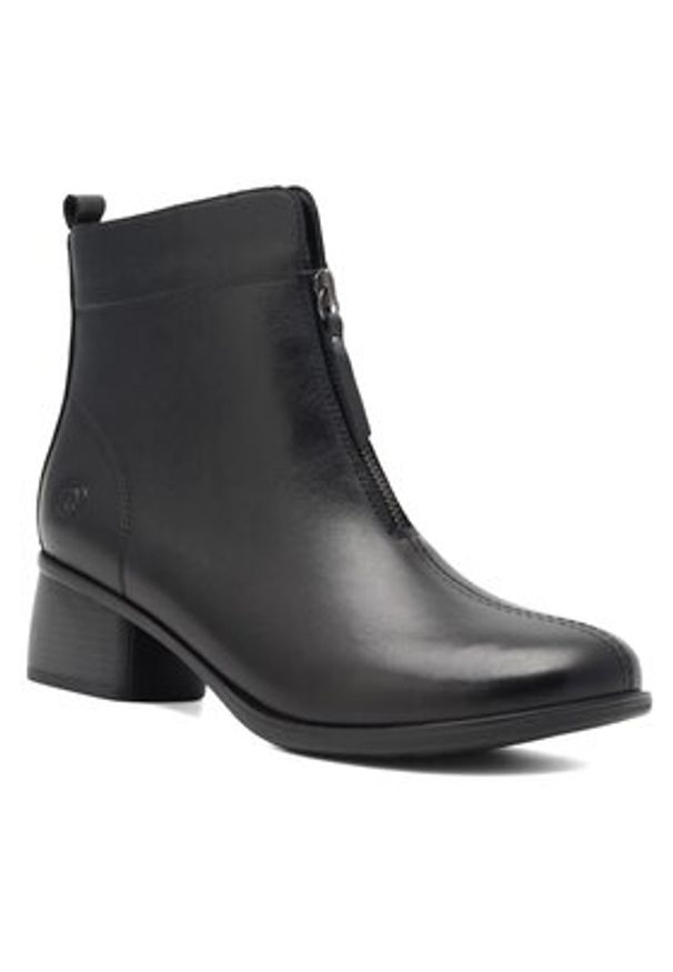 Remonte Botki R8878-01 Czarny. Kolor: czarny. Materiał: skóra