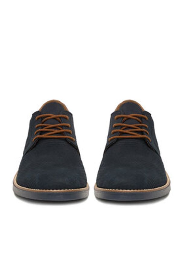 Rieker Półbuty 13509-14 Granatowy. Kolor: niebieski. Materiał: nubuk, skóra