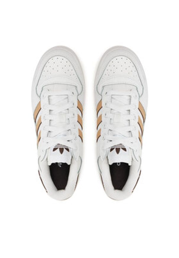 Adidas - adidas Buty do koszykówki Forum Bold JI0056 Biały. Kolor: biały. Materiał: skóra. Sport: koszykówka