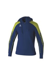 ERIMA - Damska bluza dresowa z kapturem Erima Evo Star. Typ kołnierza: kaptur. Kolor: niebieski, wielokolorowy, zielony. Materiał: dresówka. Sport: fitness, piłka ręczna #1