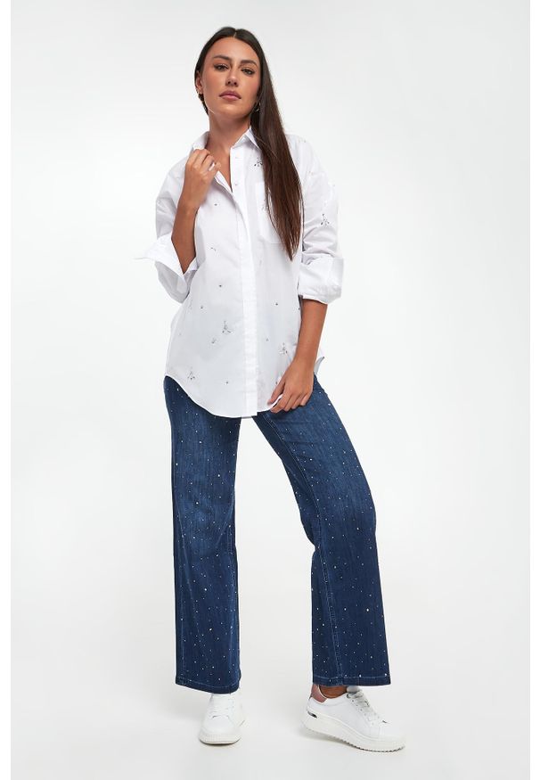 Joseph Ribkoff - Koszula damska z kryształkami JOSPEH RIBKOFF