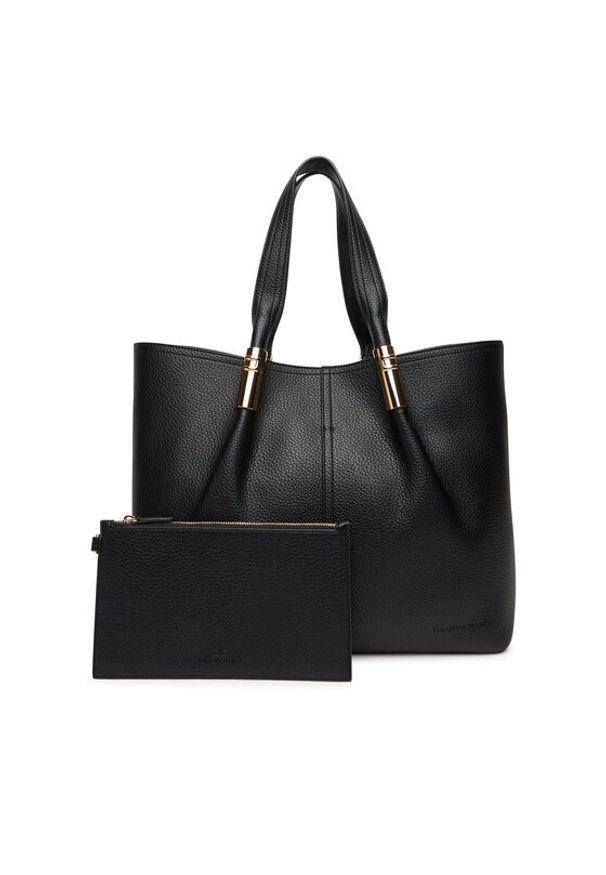Elisabetta Franchi Torebka BS-41A-56E2-V440 Czarny. Kolor: czarny. Materiał: skórzane
