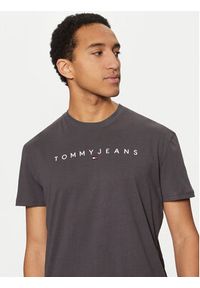 Tommy Jeans T-Shirt Linear Logo DM0DM20744 Szary Regular Fit. Kolor: szary. Materiał: bawełna #3