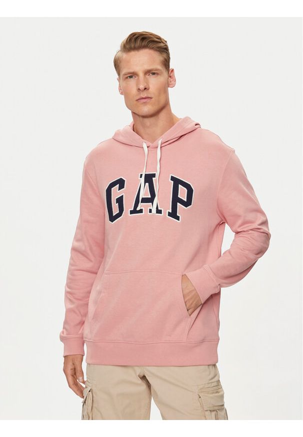 GAP - Gap Bluza 868460-01 Różowy Regular Fit. Kolor: różowy. Materiał: bawełna