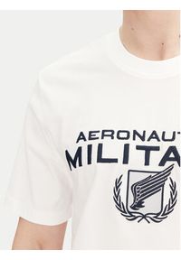 Aeronautica Militare T-Shirt 251TS2379J674 Biały Regular Fit. Kolor: biały. Materiał: bawełna #4