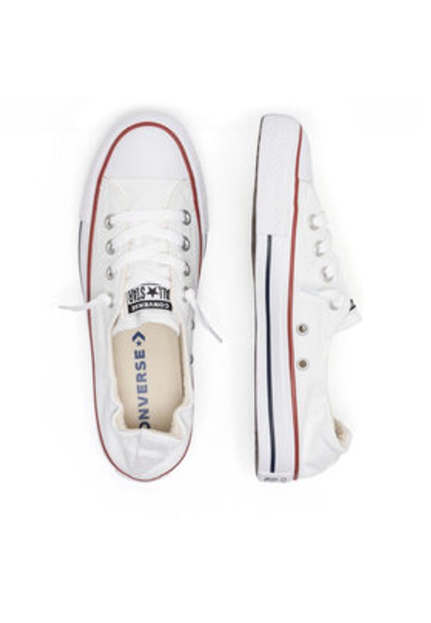 Converse Trampki Chuck Taylor All Star Shoreline Slip 537084C Biały. Kolor: biały. Materiał: materiał