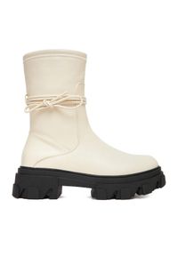 DeeZee Botki 13105 3 Écru. Materiał: syntetyk, materiał