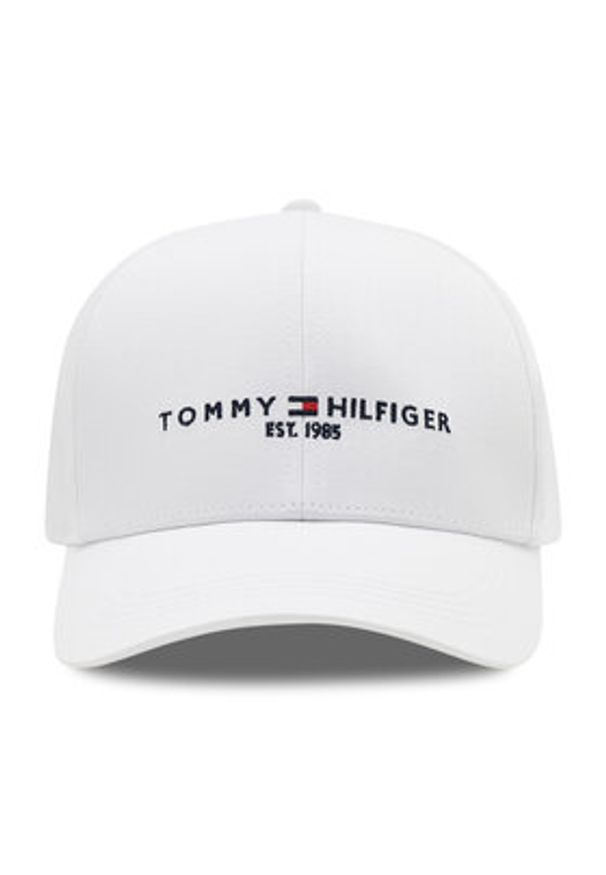 TOMMY HILFIGER - Tommy Hilfiger Czapka z daszkiem Th Established Cap AM0AM07352 Biały. Kolor: biały. Materiał: materiał