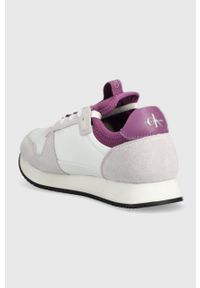 Calvin Klein Jeans sneakersy YW0YW00840 RUNNER SOCK LACEUP NY-LTH W kolor fioletowy. Nosek buta: okrągły. Zapięcie: sznurówki. Kolor: fioletowy. Materiał: guma #3