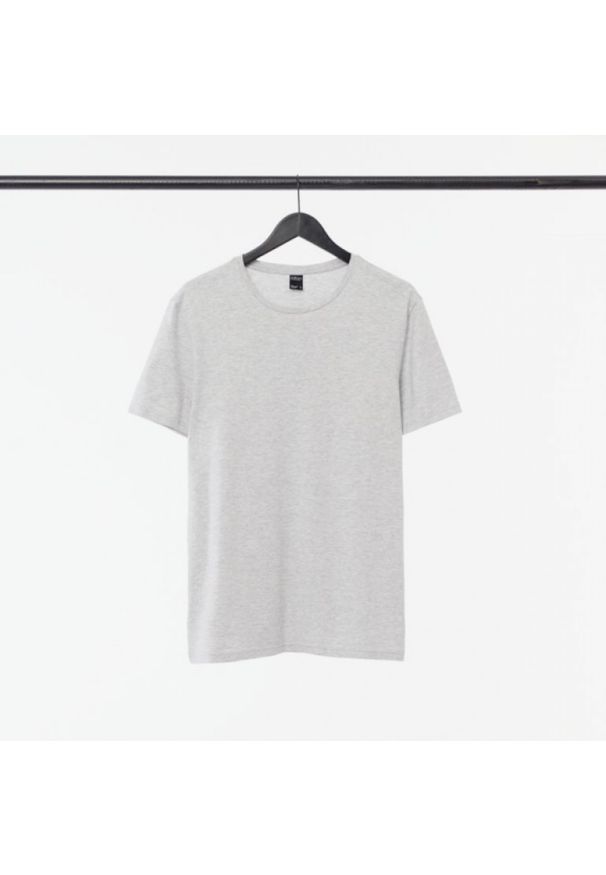 outhorn - Gładki t-shirt męski. Materiał: bawełna, jersey, materiał. Wzór: gładki