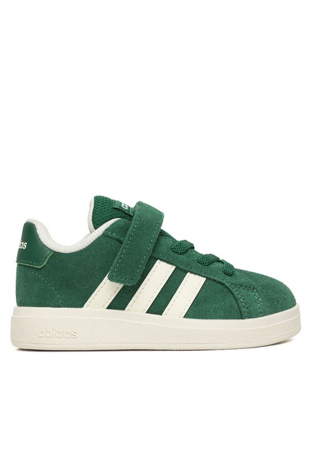 Adidas - adidas Sneakersy Grand Court 2.0 JR0776 Zielony. Kolor: zielony. Materiał: skóra, zamsz