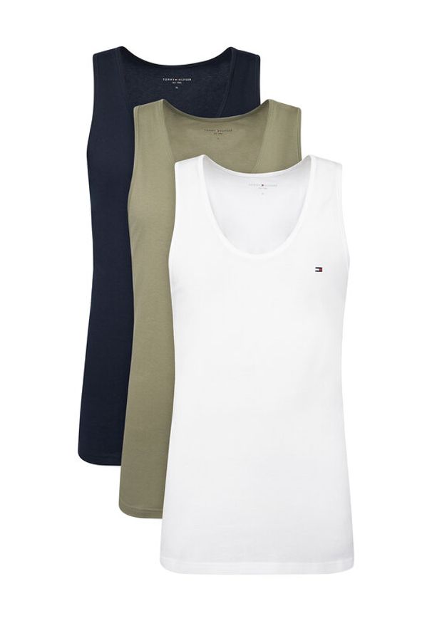 TOMMY HILFIGER - Tommy Hilfiger Komplet tank topów UM0UM03387 Kolorowy Regular Fit. Materiał: bawełna. Wzór: kolorowy