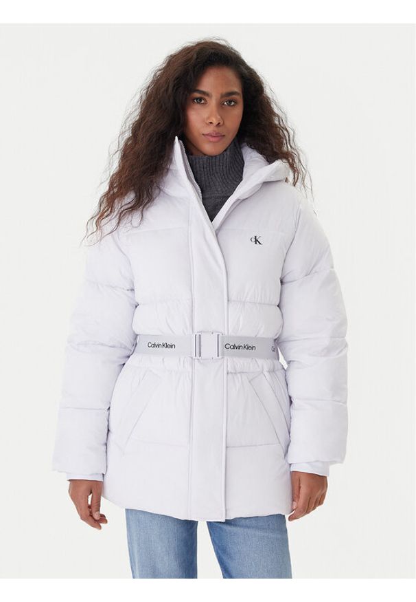 Calvin Klein Jeans Kurtka zimowa LV047D507G Fioletowy Regular Fit. Kolor: fioletowy. Materiał: syntetyk. Sezon: zima