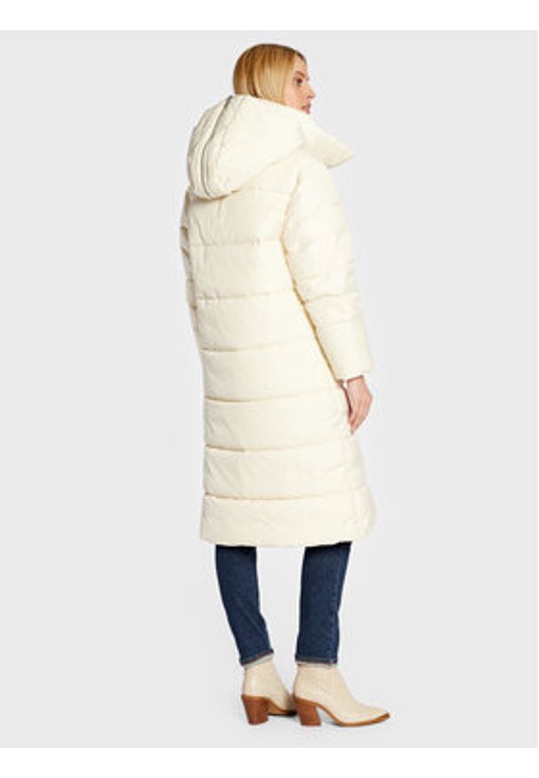 Trussardi Jeans - Trussardi Kurtka zimowa 56S00792 Écru Relaxed Fit. Materiał: syntetyk. Sezon: zima