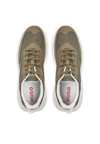 Hugo - HUGO Sneakersy Leon 50536960 10254074 01 Khaki. Kolor: brązowy. Materiał: materiał #6