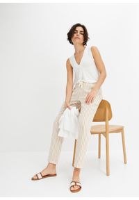 bonprix - Top z miękkiej mieszanki wiskozy. Typ kołnierza: dekolt w serek. Kolor: biały. Materiał: wiskoza. Styl: elegancki #2