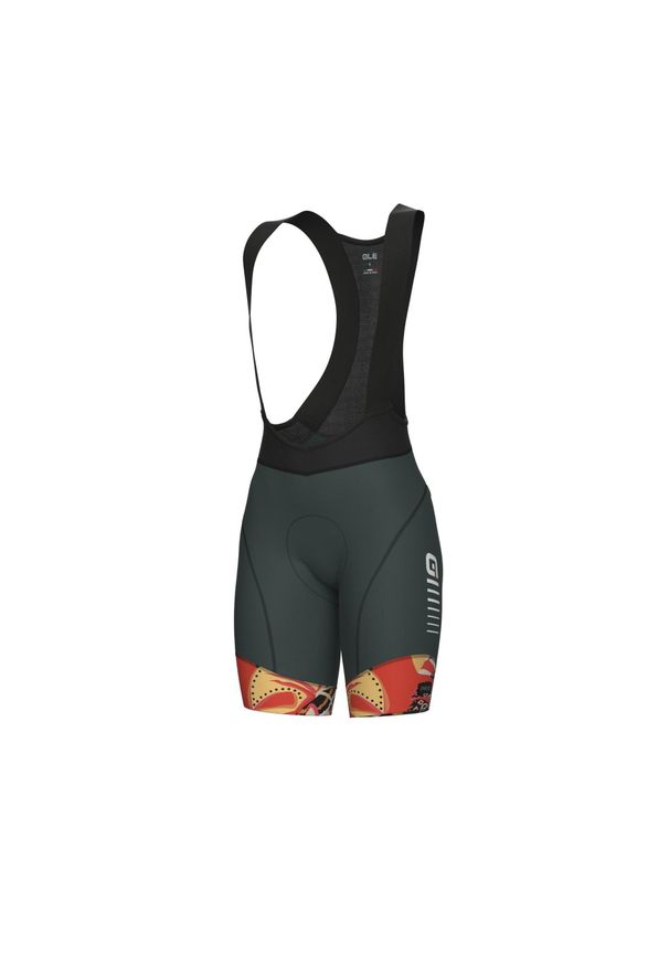 ALÉ CYCLING - Spodenki rowerowe damskie Alé Cycling PR-E Rio. Kolor: wielokolorowy, pomarańczowy, czarny