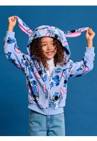 Sinsay - Bluza z uszami Stitch - niebieski. Kolor: niebieski #1
