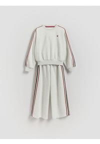 Reserved - Bawełniany komplet - jasnoszary. Kolor: szary. Materiał: bawełna #1