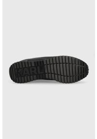 Karl Lagerfeld sneakersy VELOCITOR II kolor czarny KL52919. Nosek buta: okrągły. Zapięcie: sznurówki. Kolor: czarny. Materiał: guma #3