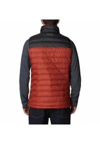 columbia - Bezrękawnik Turystyczny Puchowy Męski Columbia Powder Lite Vest. Kolor: czerwony, pomarańczowy. Materiał: puch. Długość rękawa: bez rękawów