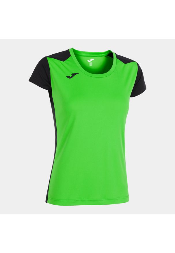 Koszulka do biegania damska Joma Record II. Kolor: czarny, zielony, niebieski, wielokolorowy. Materiał: poliester. Sport: bieganie