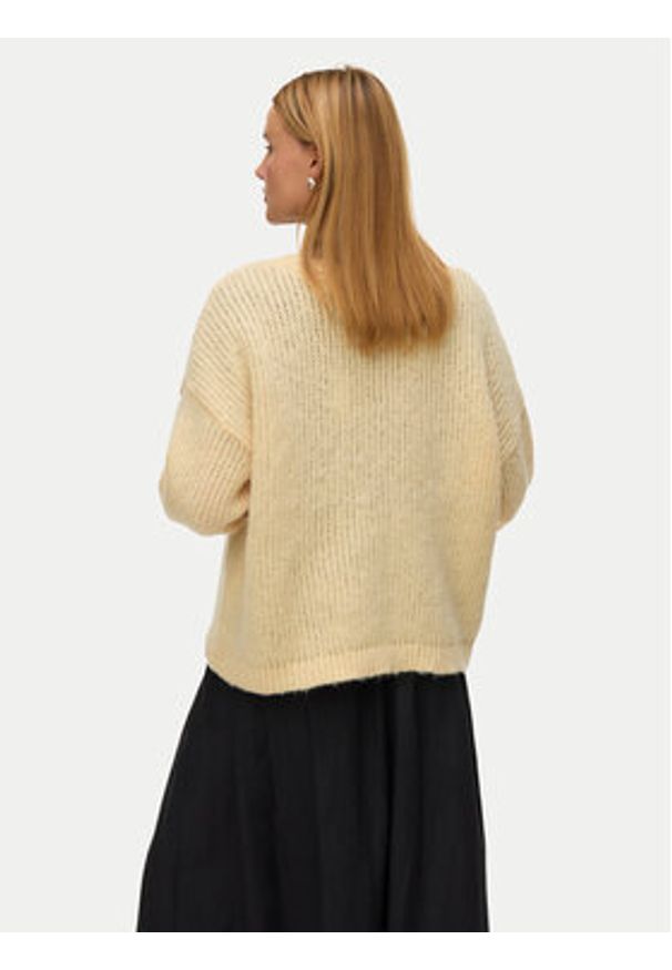 Vero Moda Kardigan Maybe 10273101 Żółty Oversize. Kolor: żółty. Materiał: syntetyk