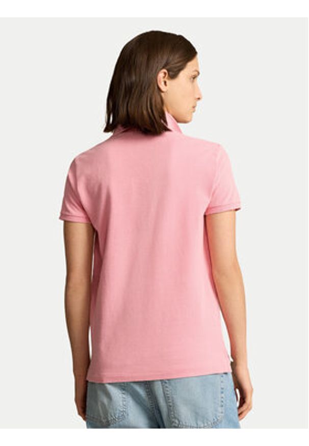 Polo Ralph Lauren Polo 211935587001 Różowy Regular Fit. Typ kołnierza: polo. Kolor: różowy. Materiał: bawełna