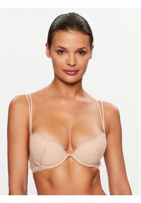 LA PERLA - La Perla Biustonosz push-up 005607C Beżowy. Kolor: beżowy. Materiał: syntetyk. Rodzaj stanika: push-up #1