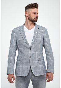 JOOP! Jeans - Marynarka męska w kratkę z lnem Hogiz JOOP! JEANS. Materiał: len. Wzór: kratka #4