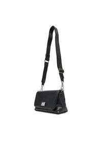 Tommy Jeans Torebka Tjw American Cool Flap Crossover AW0AW17550 Czarny. Kolor: czarny. Materiał: skórzane