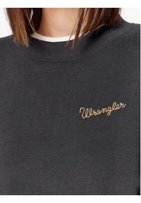 Wrangler Bluza 112343708 Czarny Relaxed Fit. Kolor: czarny. Materiał: bawełna