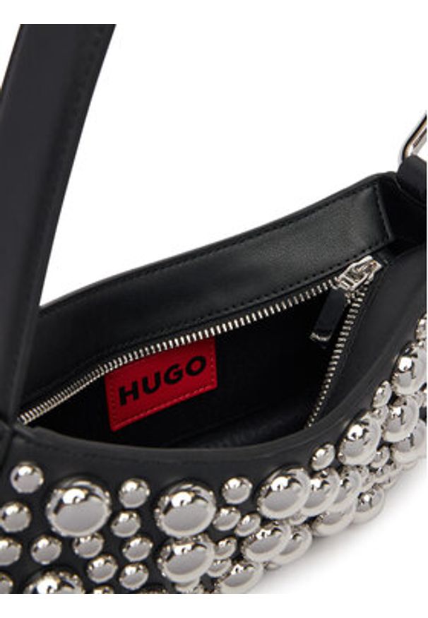 Hugo - HUGO Torebka Terrah ST Hobo 50547902 Czarny. Kolor: czarny. Materiał: skórzane