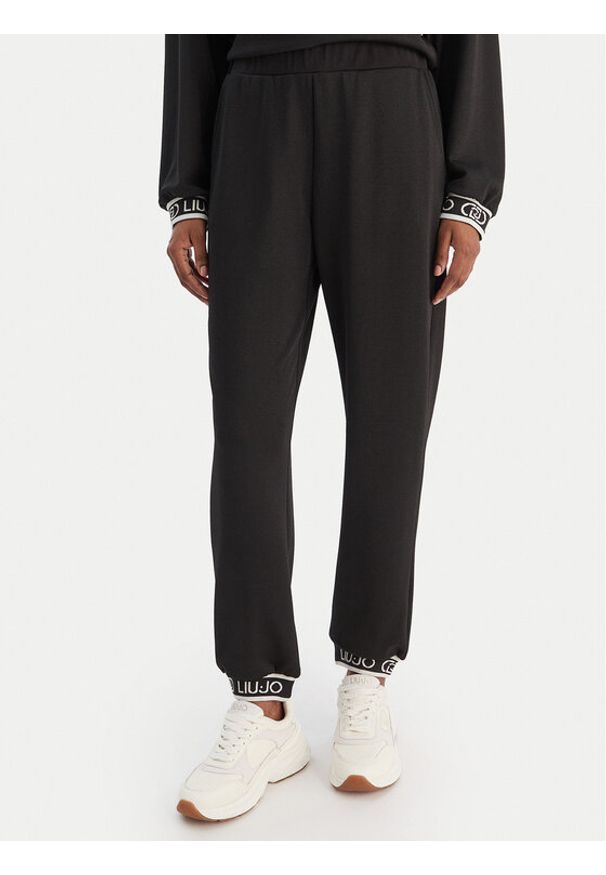 Liu Jo Sport Spodnie materiałowe TF5284 J4747 Czarny Regular Fit. Kolor: czarny. Materiał: syntetyk. Styl: sportowy