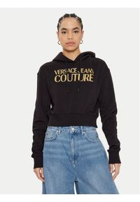 Versace Jeans Couture Bluza 78HAIT01 Czarny Regular Fit. Typ kołnierza: kołnierzyk włoski. Kolor: czarny. Materiał: bawełna #1