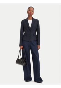 BOSS Marynarka Jia18 50564479 Granatowy Slim Fit. Kolor: niebieski. Materiał: lyocell #4