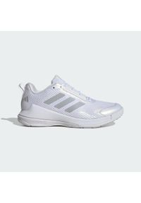 Adidas - Buty Novaflight 2 Indoor. Kolor: biały, szary, wielokolorowy. Materiał: materiał. Sport: siatkówka